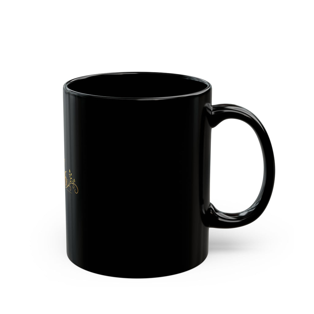 Royal 2226 Black Coffee Mug — Gold Crown Accent (11oz & 15oz)