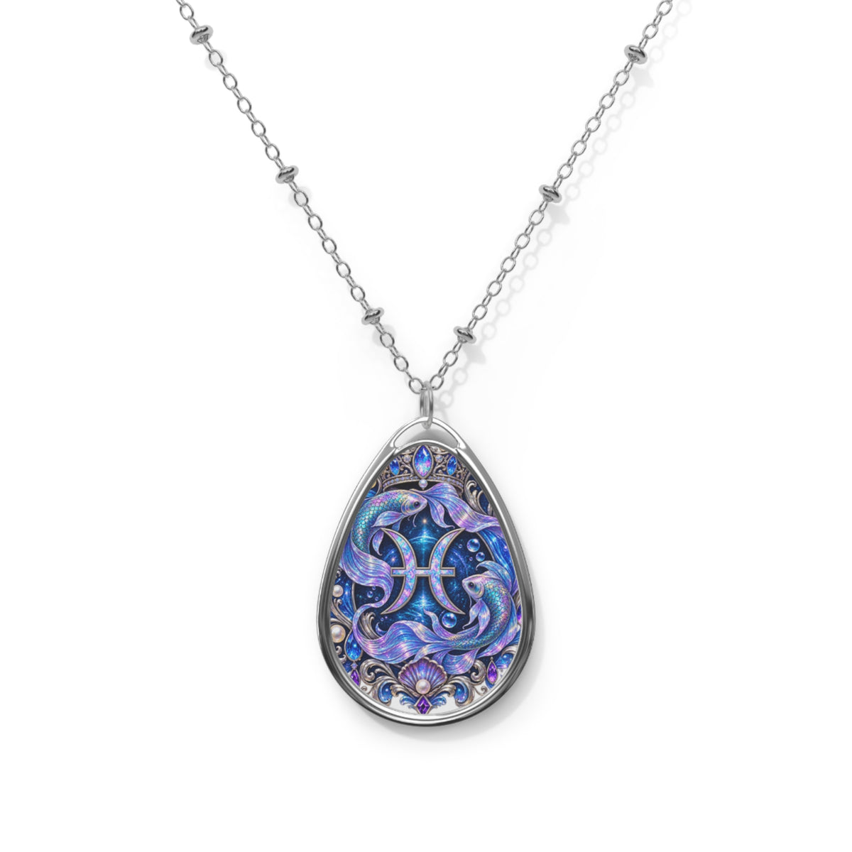Oval Zodiac Necklace
