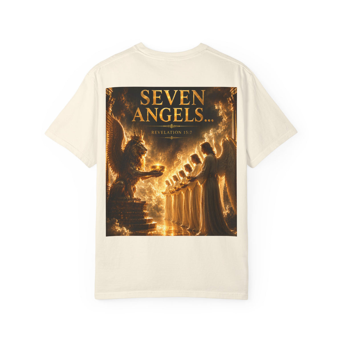 Seven Angels Graphic T-Shirt — "The Seven Angels" Religious Illustration Tee