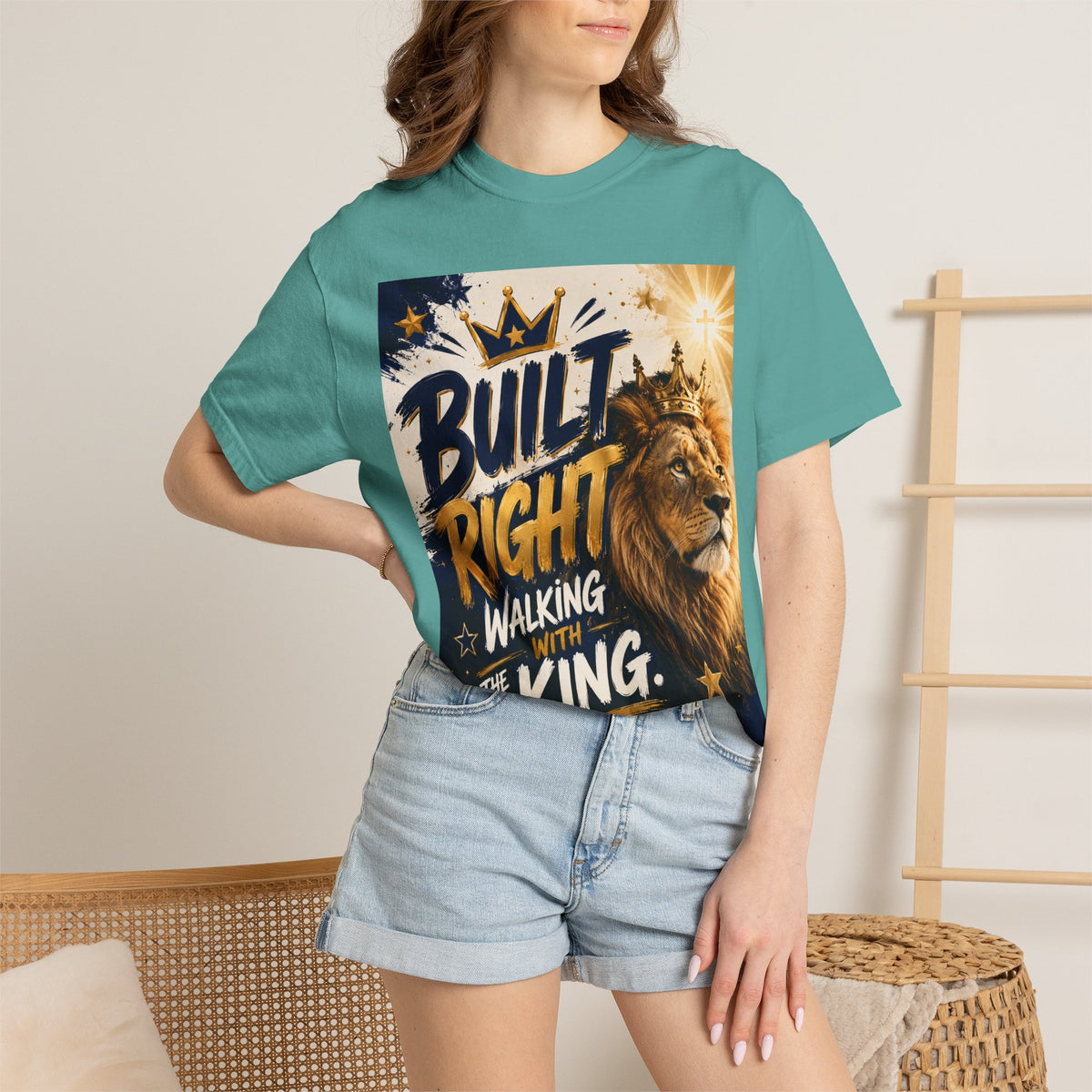 Built Right Walking With The King T‑Shirt