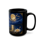 Moonlit Lotus Mug — Serene Nightscape Coffee Cup