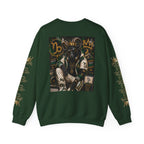 Capricorn Hip-Hop Crewneck Sweatshirt — Zodiac Goat Graphic Pullover