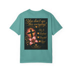 Kingdom Living Lion T-Shirt — Inspirational Christian Cross Floral Tee
