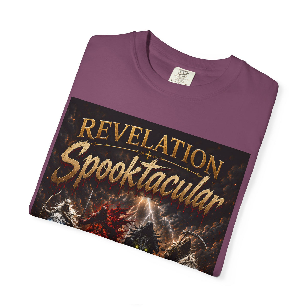 Spooktacular Revelation T-Shirt — "The Victory Lamb" Christian Halloween Graphic Tee