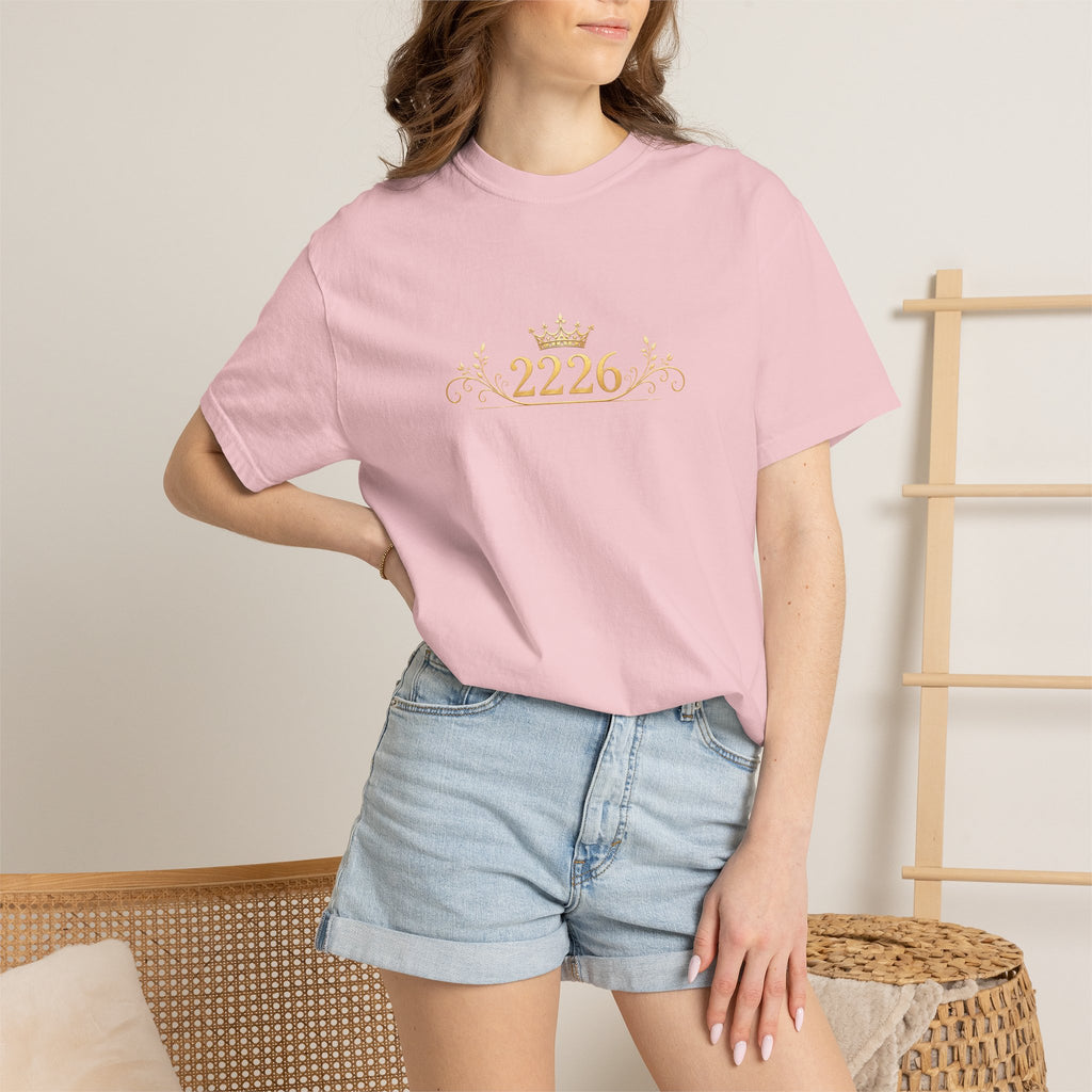 Royal Crest 2226 T-Shirt — Gold Crown Emblem Tee