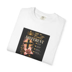 She Is Built Different Floral Cross Christian T-Shirt