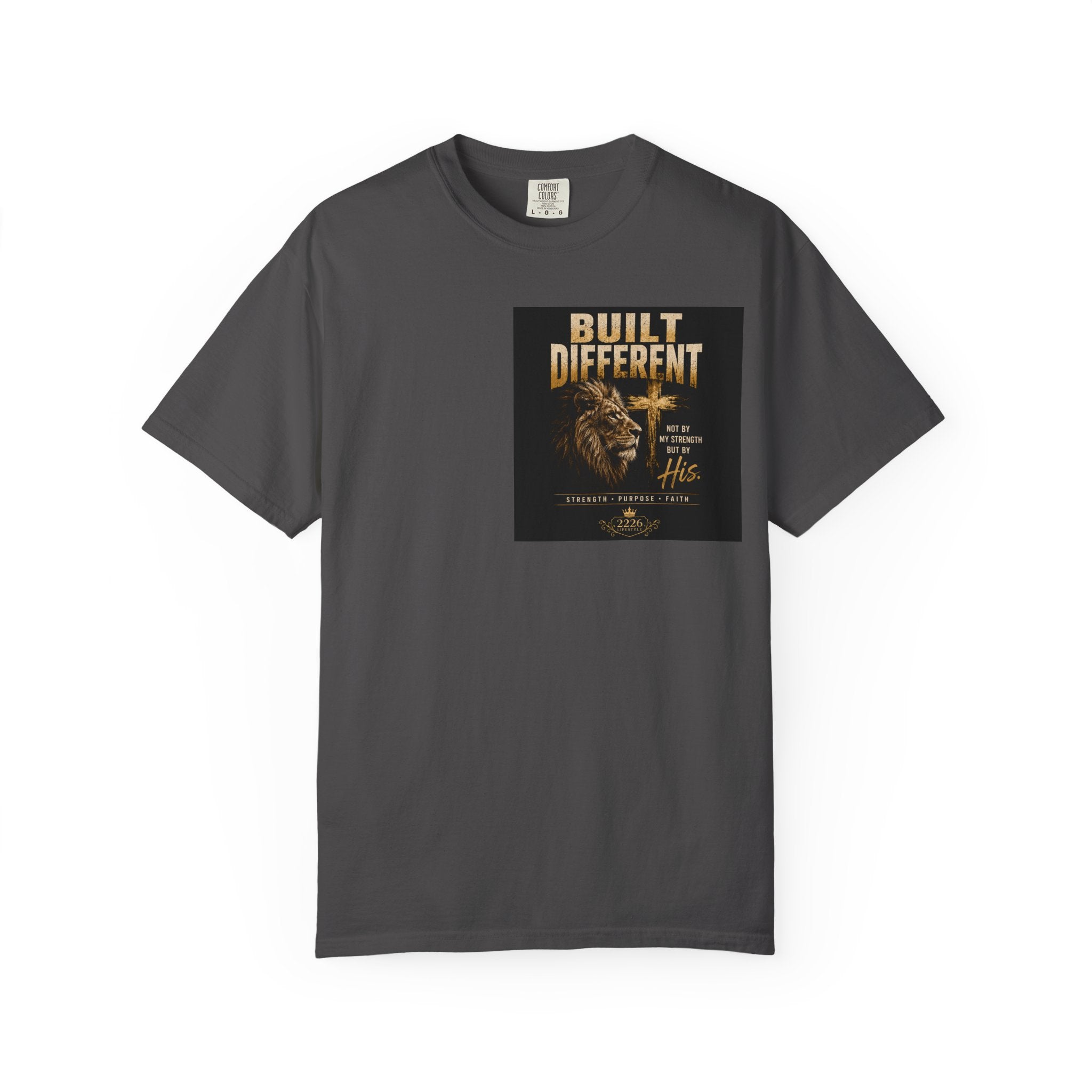 Built Different Lion T-Shirt — Motivational Graphic Tee