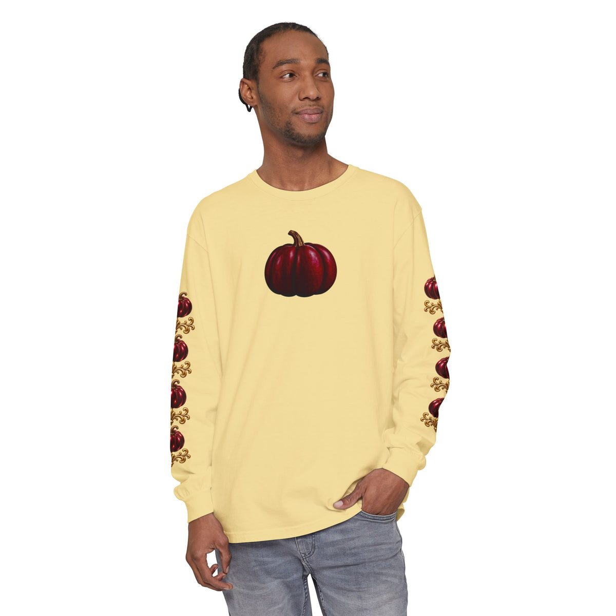 Pumpkin Sleeve Long Sleeve Tee
