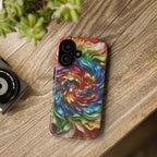 Colorful Swirl Tough Phone Case — Vibrant Abstract Protective Cover