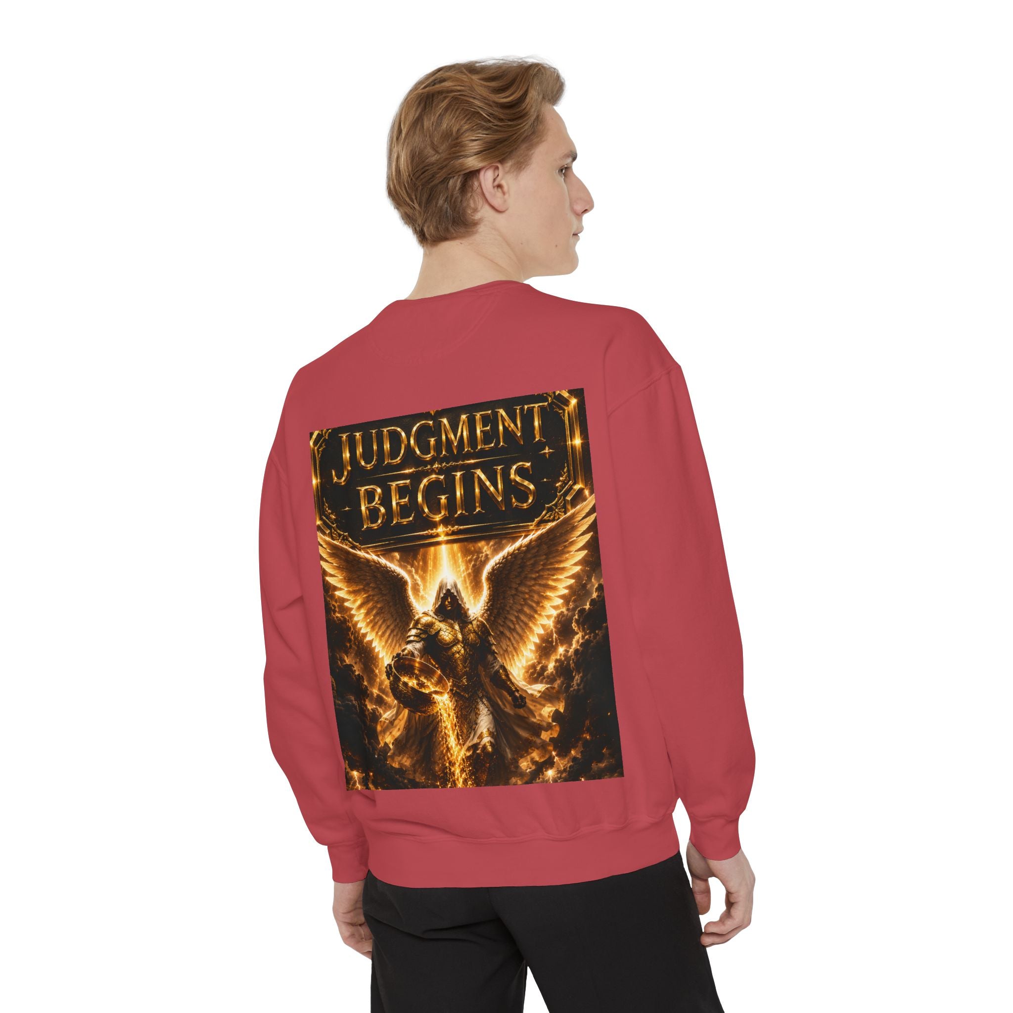 Revelation Chapter 16 Sweatshirt — "Judgment Begins" Apocalyptic Graphic