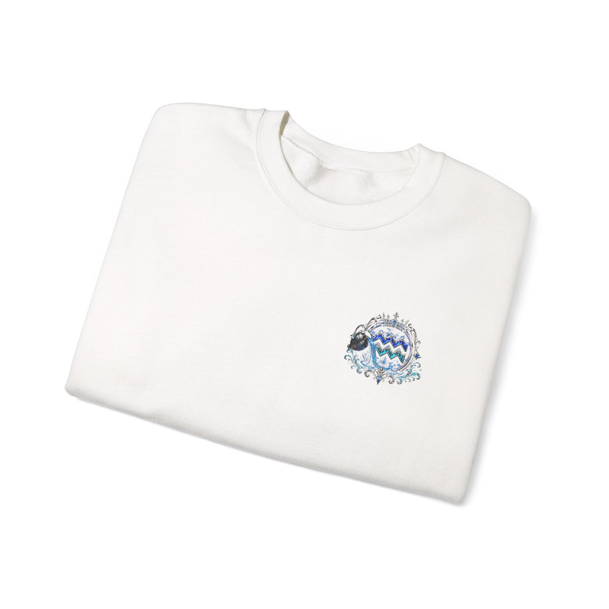Aquarius Zodiac Sweatshirt — Astrology Water-Bearer Crewneck