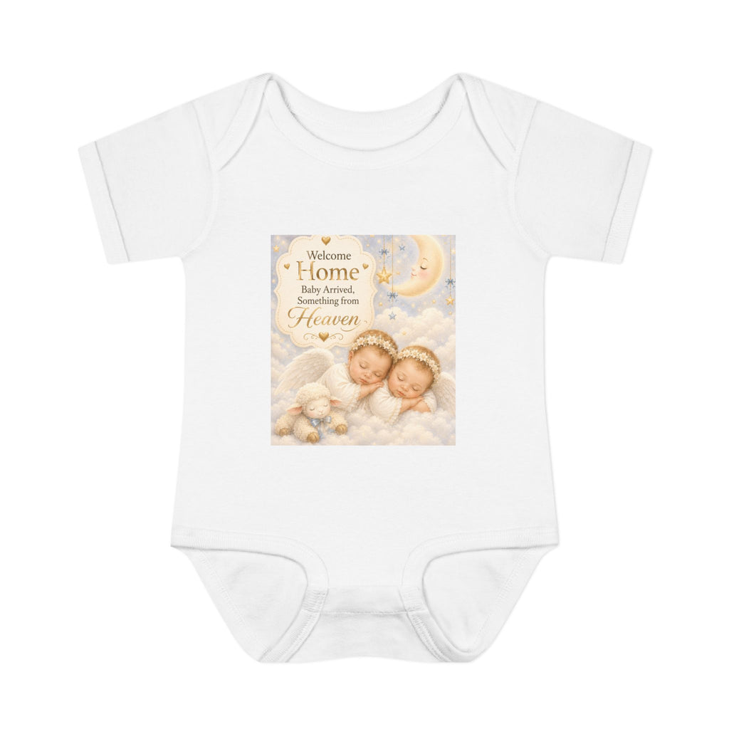 Baby Memorial Bodysuit - "Welcome Home Baby Angel" Infant Rib One-Piece