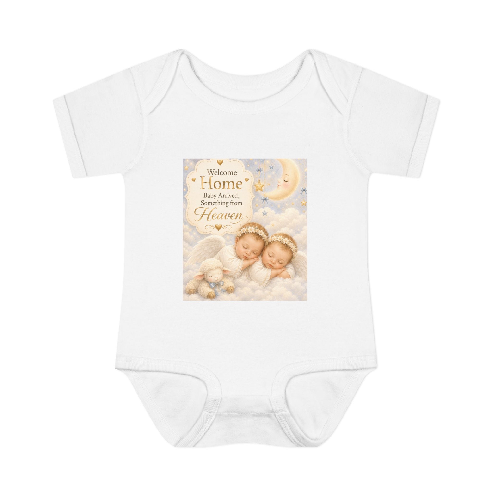 Baby Memorial Bodysuit - "Welcome Home Baby Angel" Infant Rib One-Piece