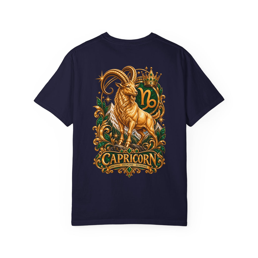 Capricorn Zodiac T-Shirt — Golden Goat Astrology Tee