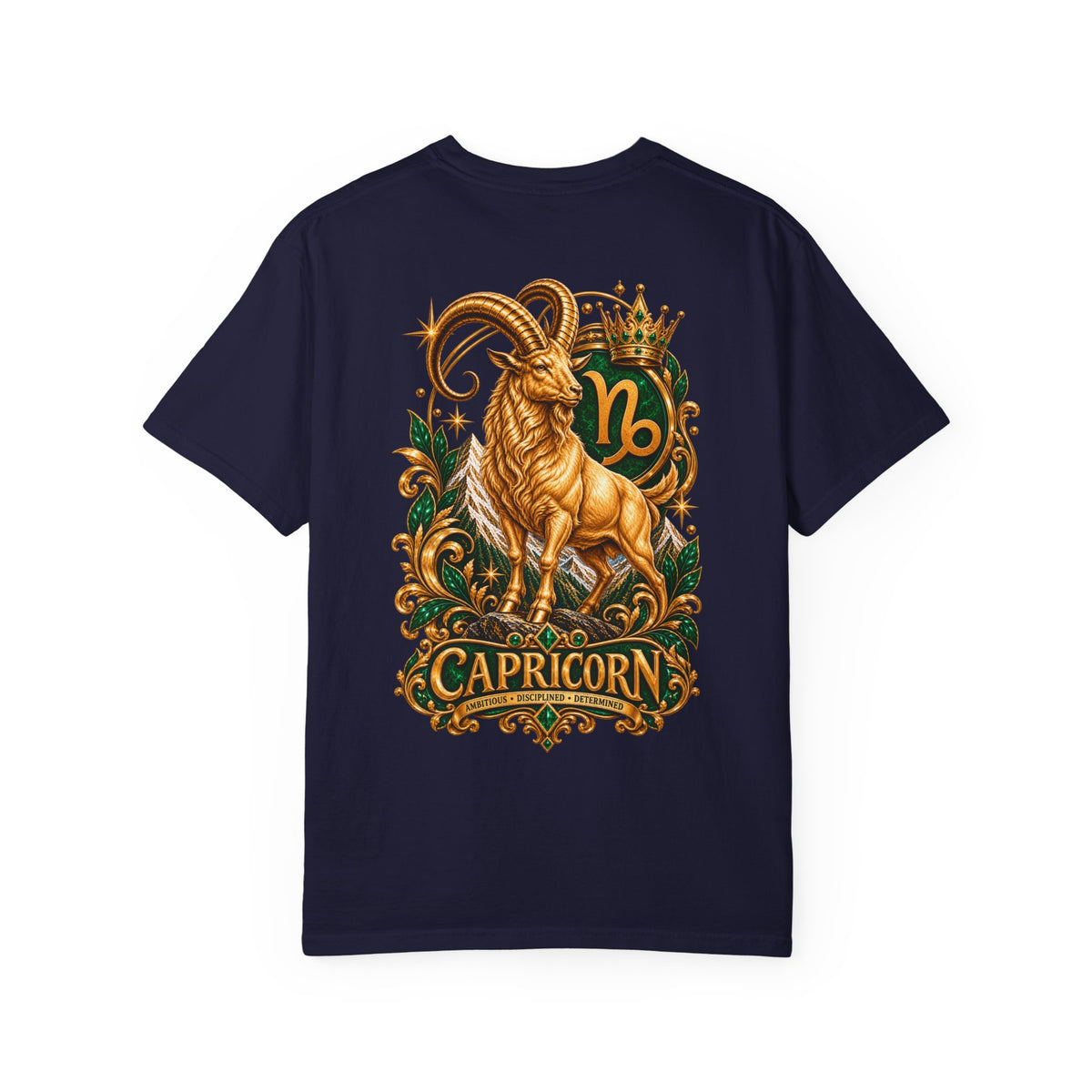 Capricorn Zodiac T-Shirt — Golden Goat Astrology Tee