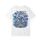 Pisces Zodiac T-Shirt — Blue Koi Fish Astrological Tee