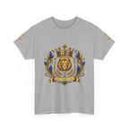 Kingdom Living Lion Tee — Regal Crowned Lion Graphic T-Shirt (Matthew 6:33)