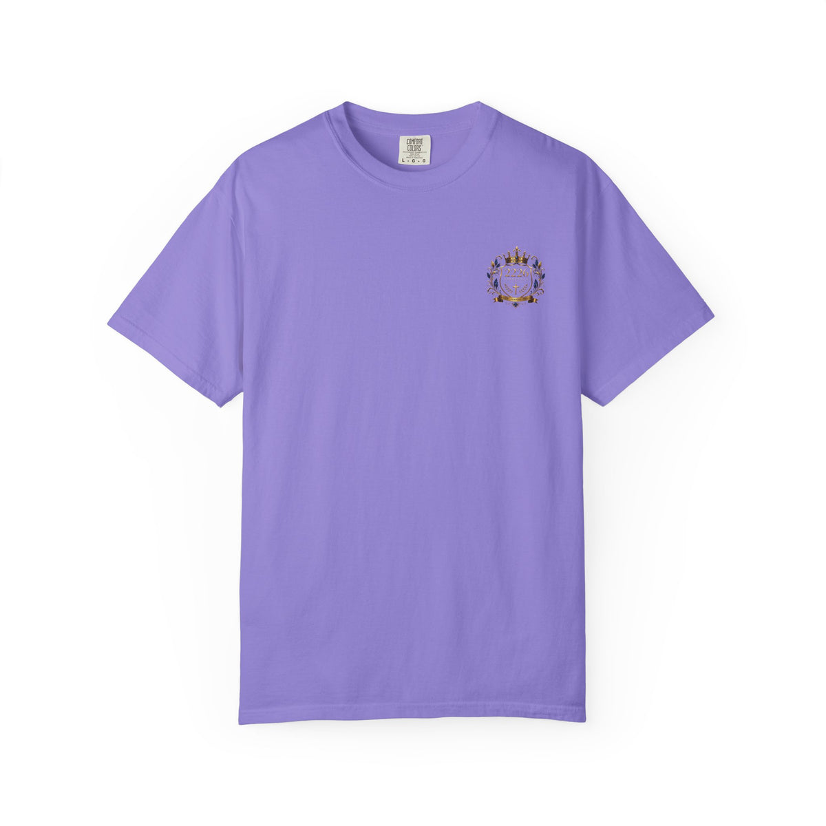 2226 Lifestyle Crest T-Shirt — Royal Crown Faith Emblem