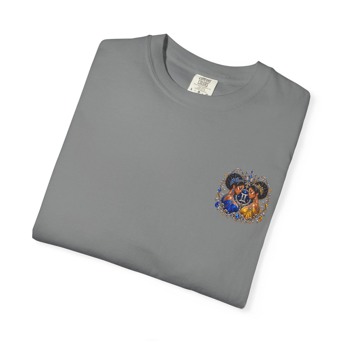 Gemini Zodiac T-Shirt — Twin Goddesses Astrology Graphic Tee