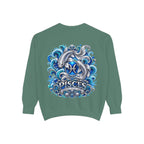 Pisces Zodiac Sweatshirt – Artistic Koi Fish Horoscope Pullover