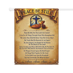 Garden Flag — "Peace Be Still" Inspirational Christian Banner