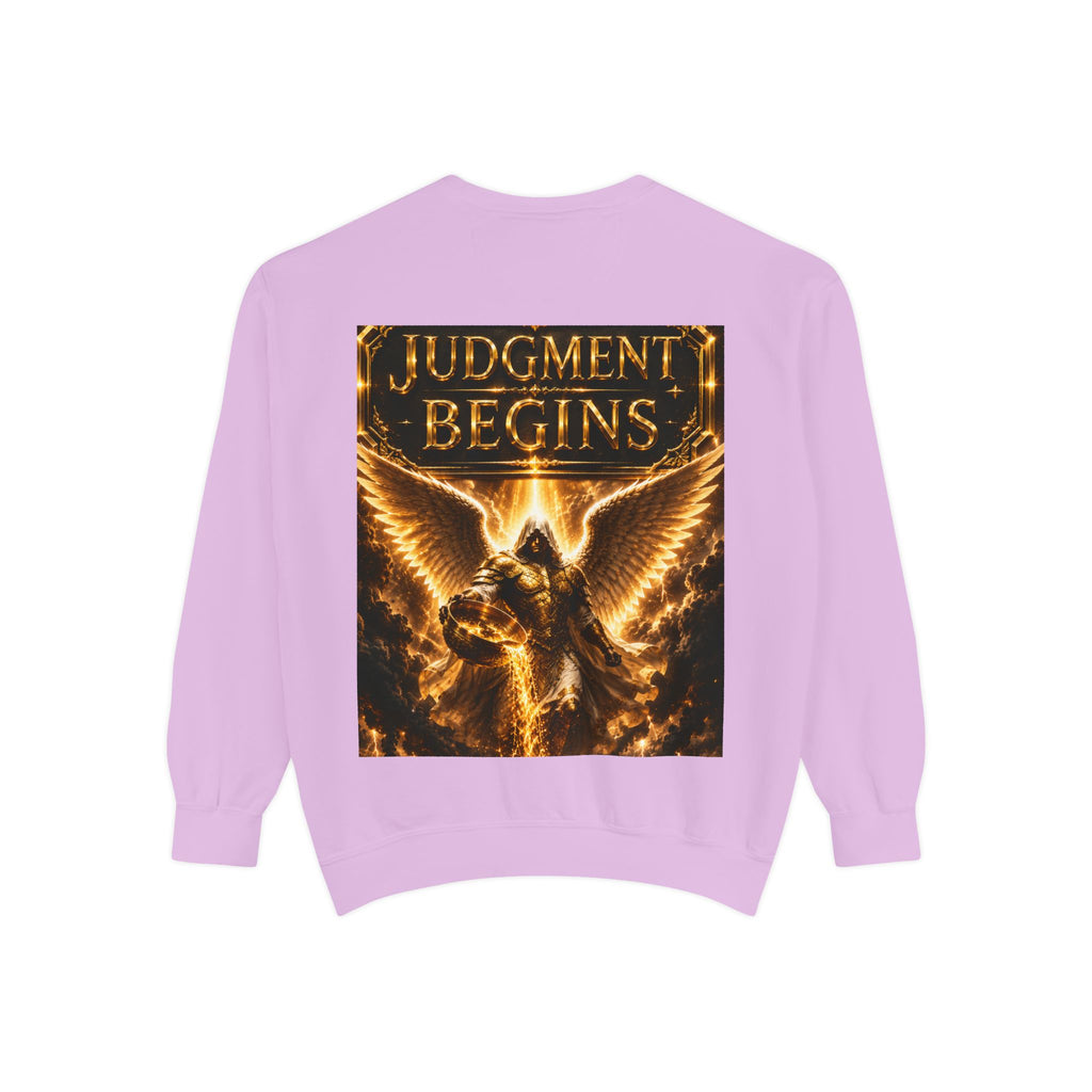 Revelation Chapter 16 Sweatshirt — "Judgment Begins" Apocalyptic Graphic