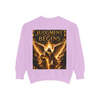 Revelation Chapter 16 Sweatshirt — "Judgment Begins" Apocalyptic Graphic