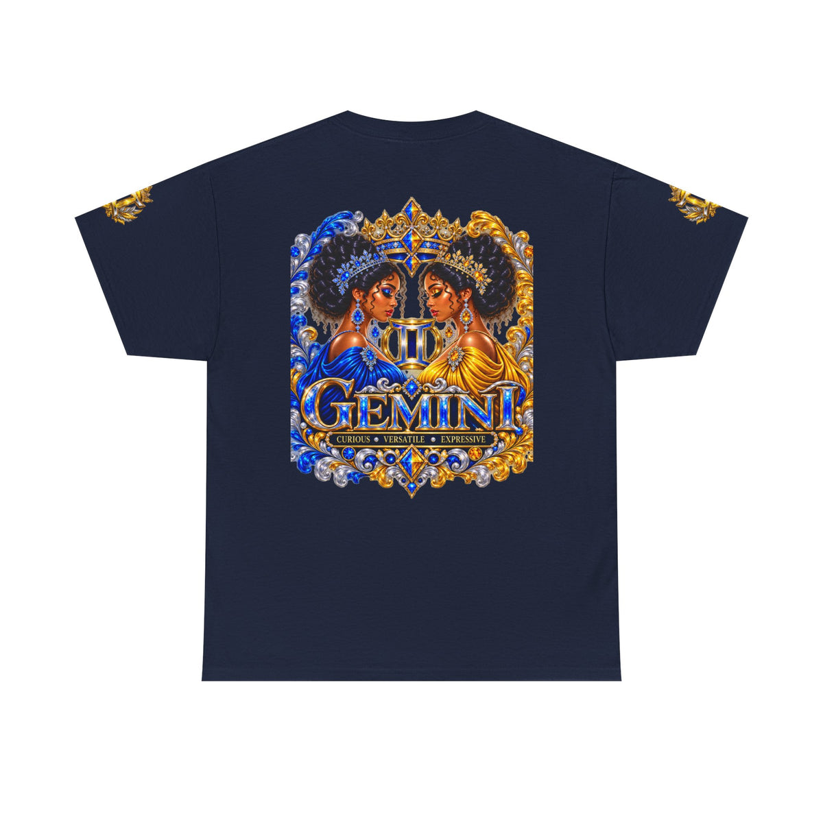 Gemini Zodiac T‑Shirt — Twin Goddesses Astrology Tee