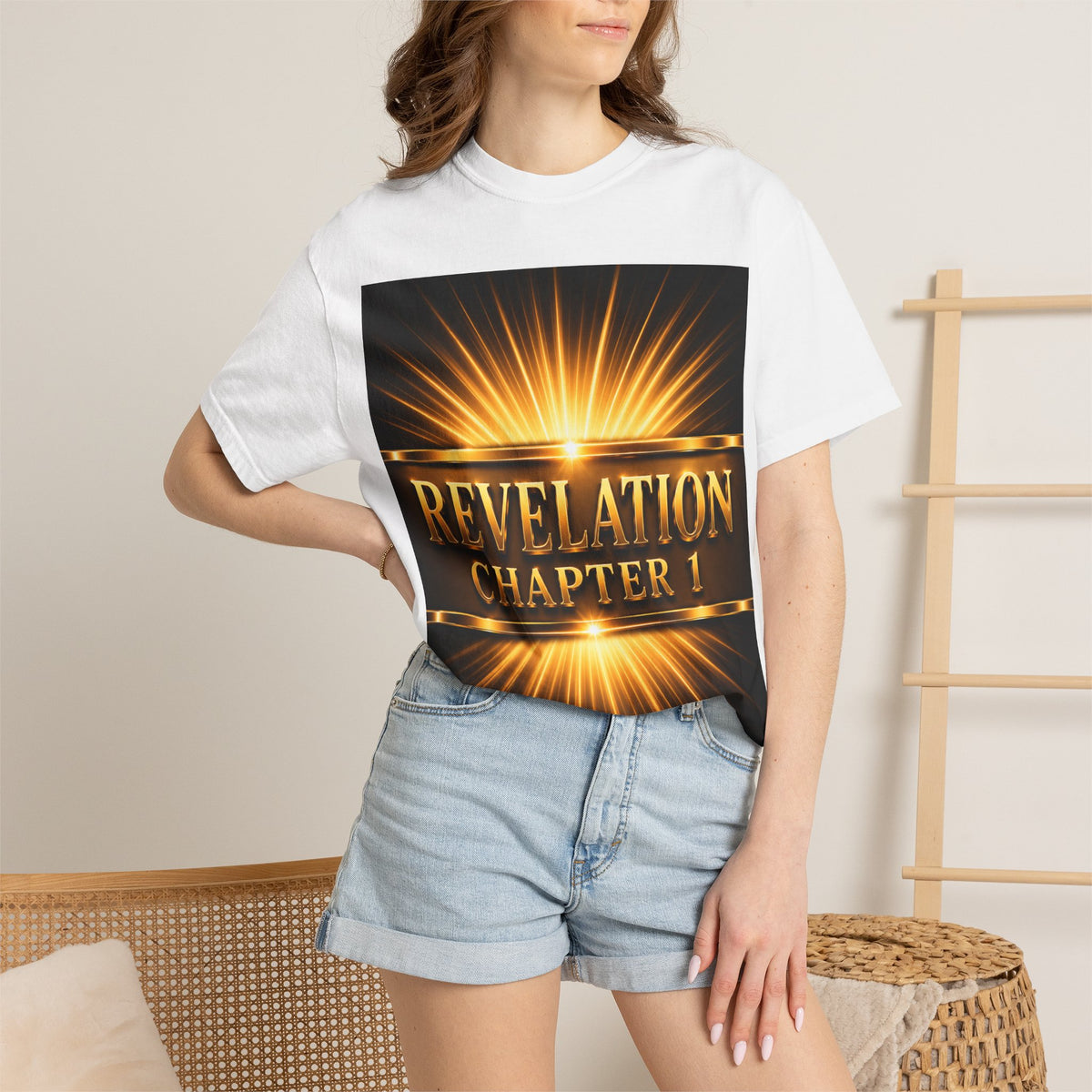 Revelation Chapter 1 T-Shirt — Glorious Jesus Radiant Christian Graphic Tee