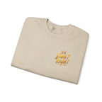 Built Right Crewneck Sweatshirt — "Built Right: Beautiful Brilliant" Gold Graphic