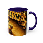 You Are Not Alone Christian Mug — Communion Cross & Bread Chalice Coffee Cup