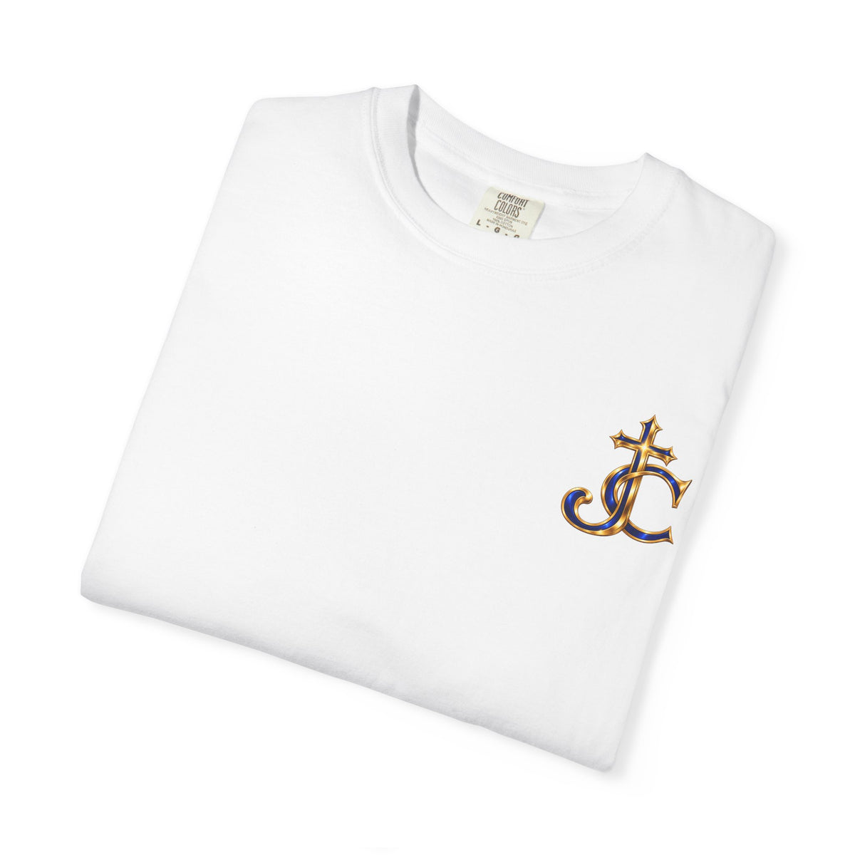 JC & Cross Kingdom Living Lion T-Shirt — Christian Faith Crown Graphic Tee