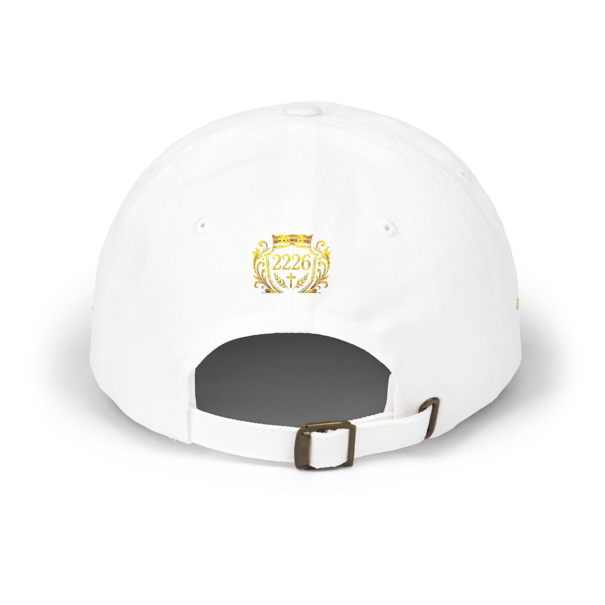 Embroidered Gold Crown '2226' Classic Dad Cap