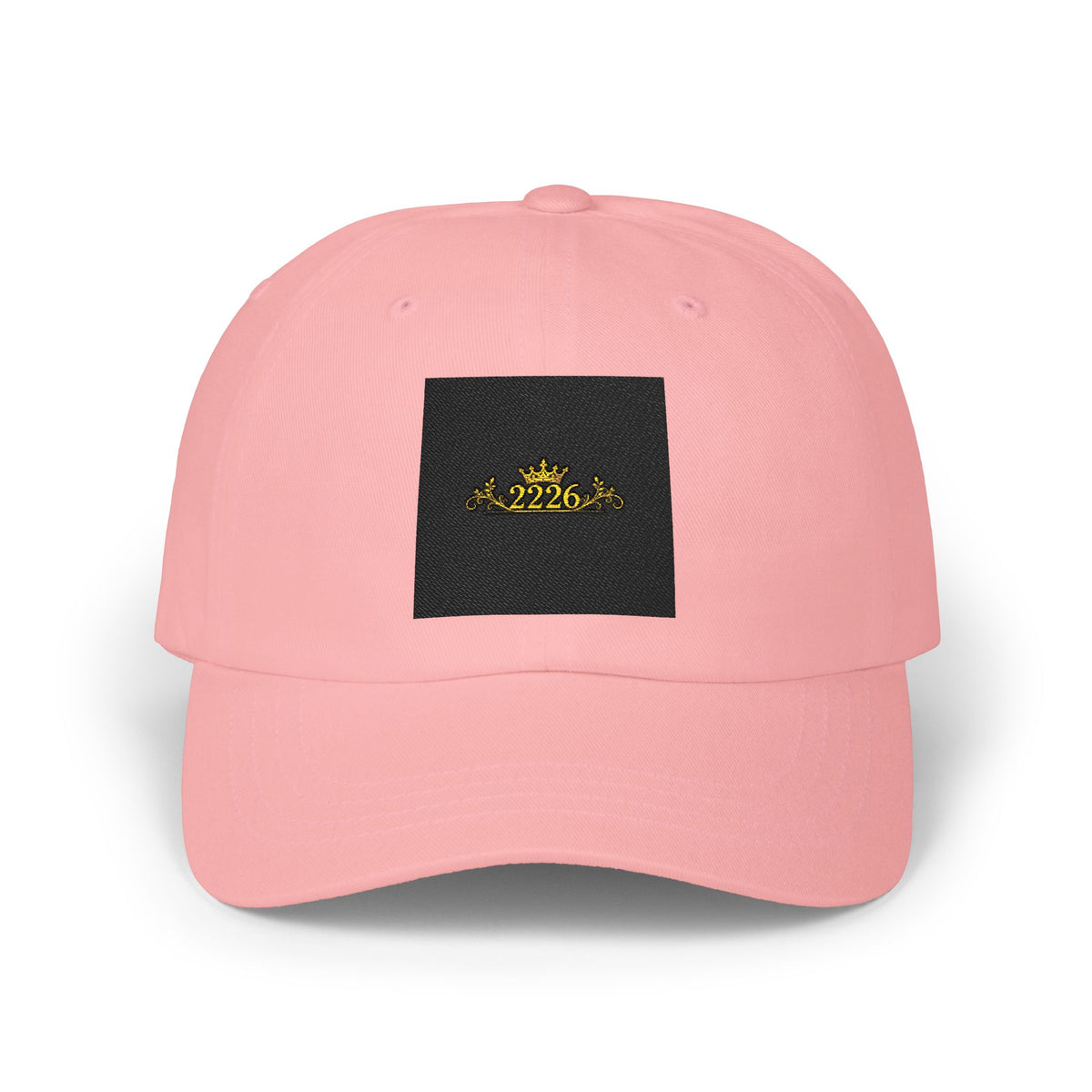 Classic Dad Cap — Gold Crown Patch Embroidered Baseball Hat