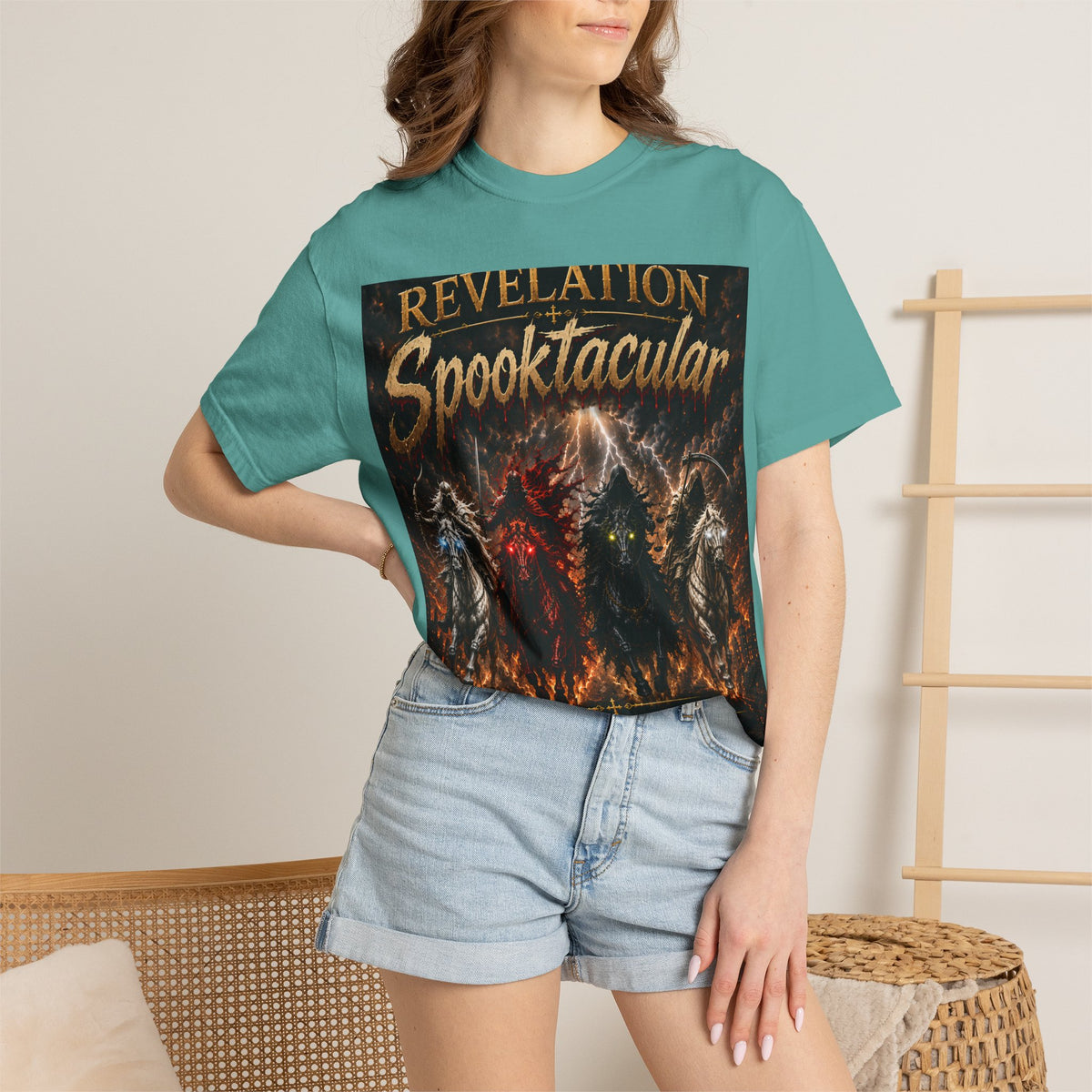 Revelation Spooktacular T-Shirt — Four Horsemen Graphic Tee (Revelation 6)