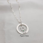 Star Of David Necklace With Names & Birthstones
