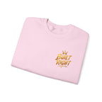 Built Right Crewneck Sweatshirt — "Built Right: Beautiful, Brave, Brilliant" Gold Graphic