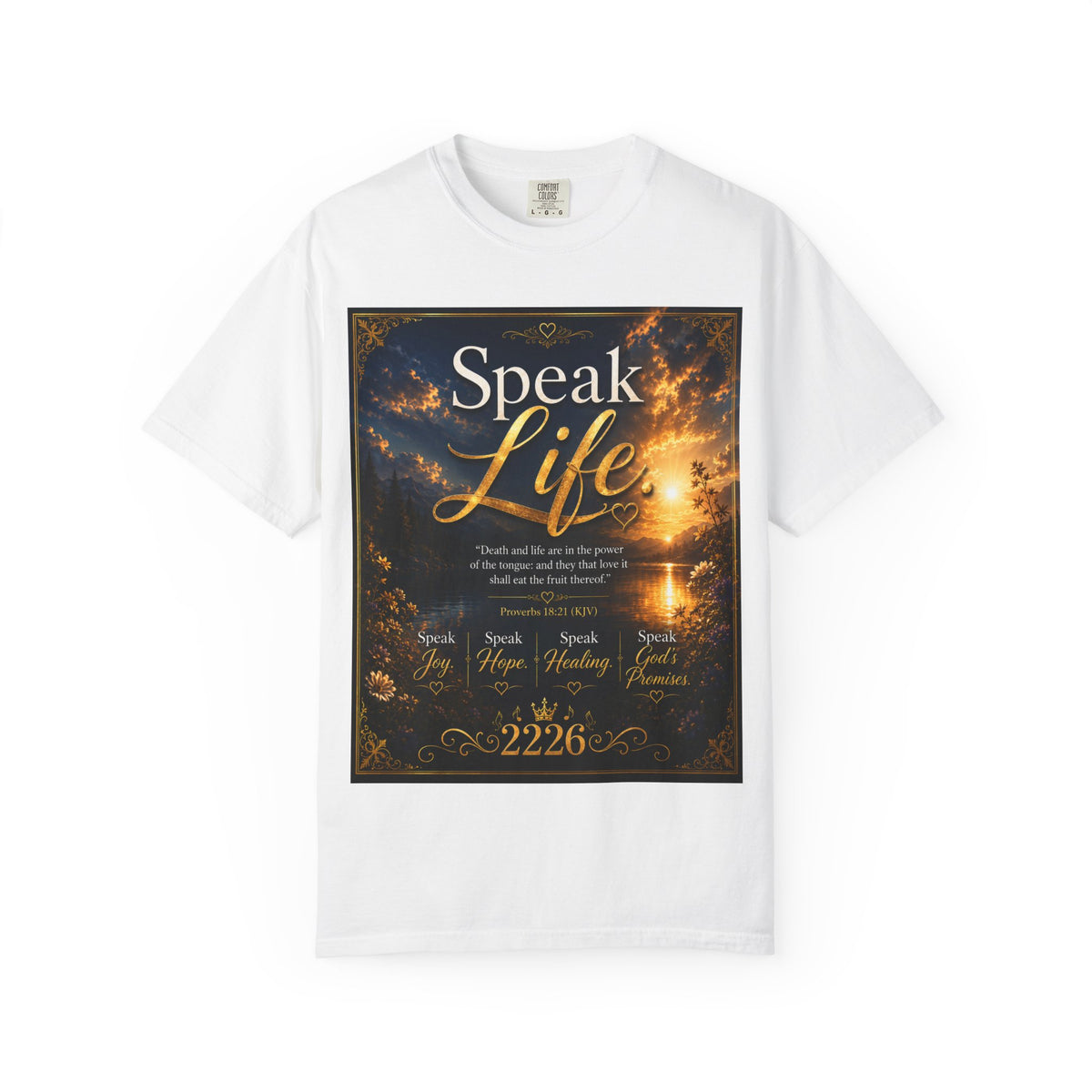 Christian Inspirational T-Shirt — "Speak Life" & "Still on the Throne" Faith Graphic Tee