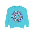 Pisces Zodiac Sweatshirt – Artistic Koi Fish Horoscope Pullover