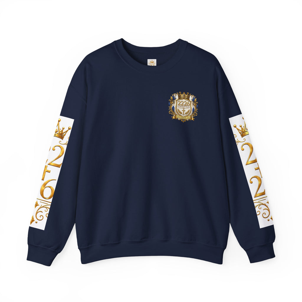 Lion Crest Crewneck Sweatshirt — 2:26 Bible Verse Christian Graphic
