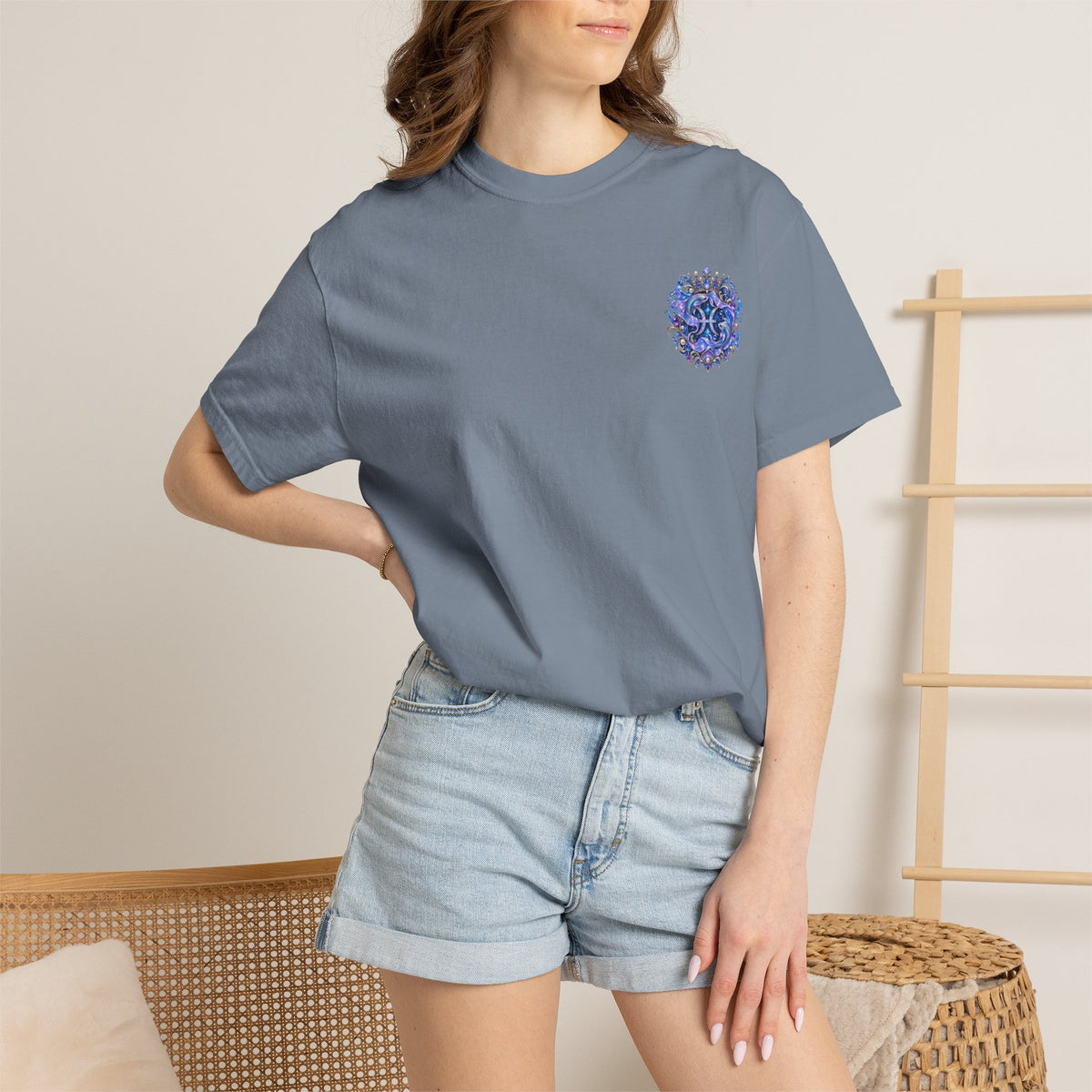 Pisces Shark T-Shirt — Zodiac Ocean Graphic Tee