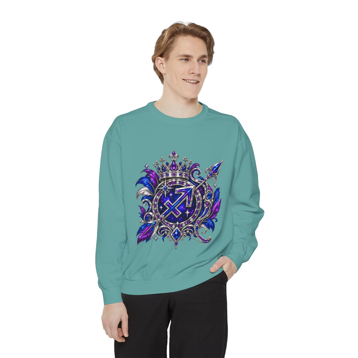 Sagittarius Zodiac Sweatshirt — Celestial Archer Graphic Pullover
