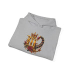 Scorpio Zodiac Hoodie — Ornate Crowned Scorpio Graphic Hooded Sweatshirt