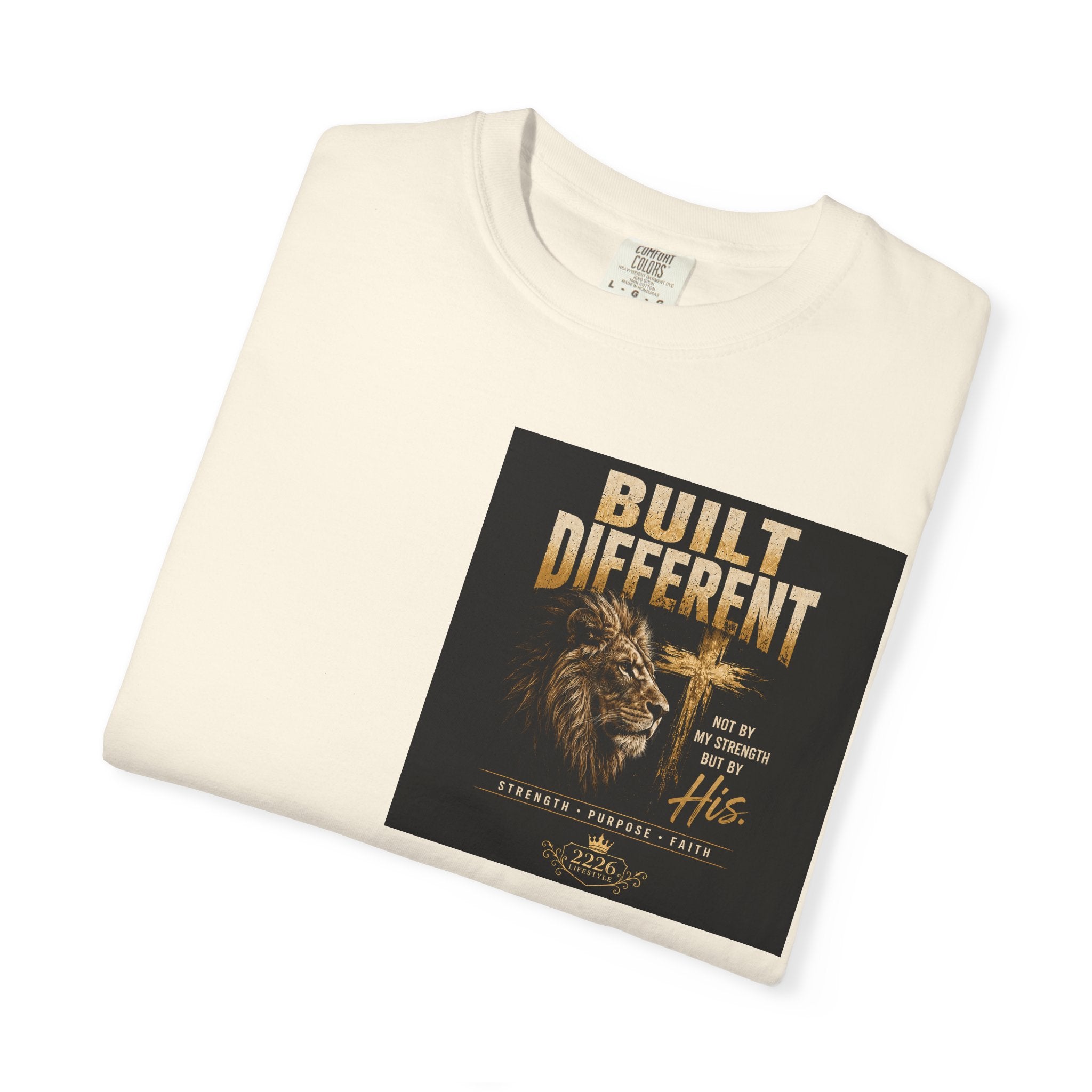 Built Different Lion T-Shirt — Motivational Graphic Tee