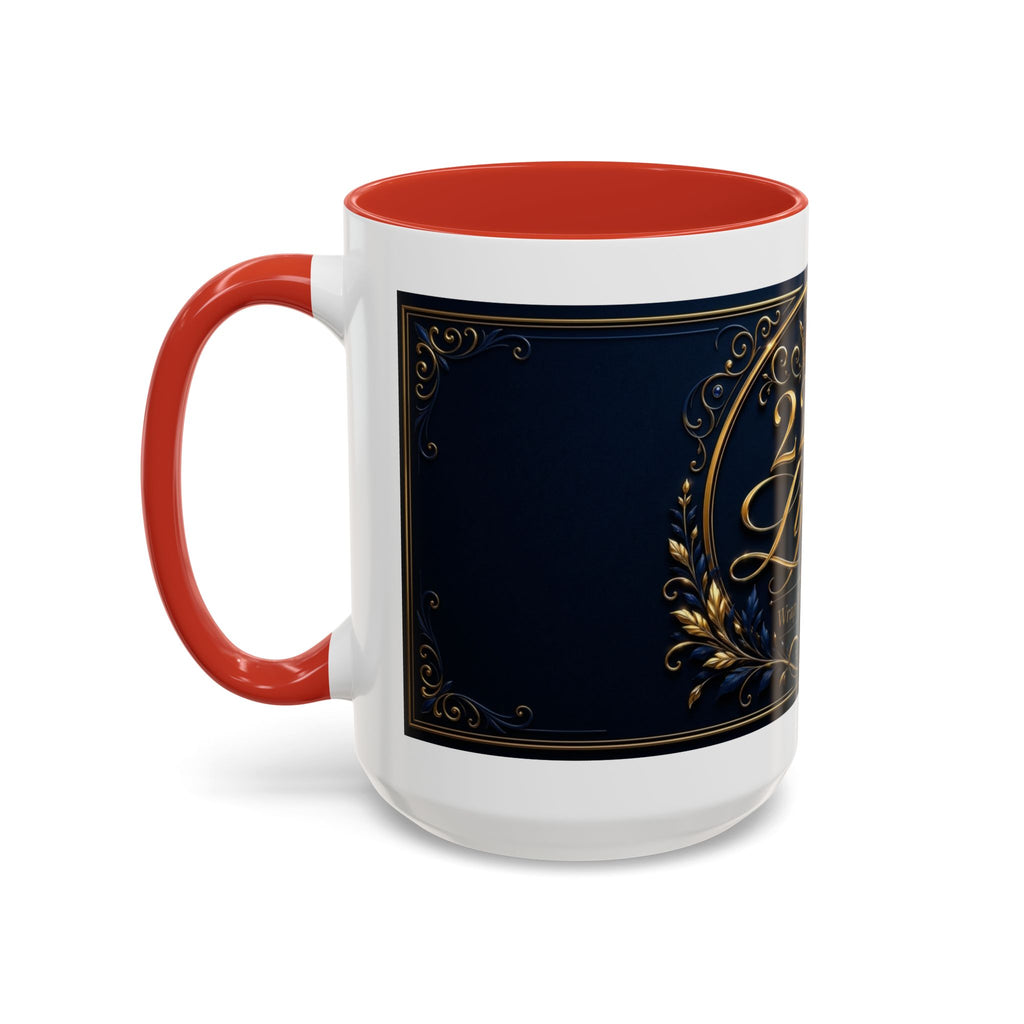 Accent Coffee Mug — '2226 Lifestyle' Gold Crown Decorative Coffee Mug
