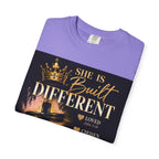 Christian Inspirational T-Shirt — "She Is Built Different / Built Right"