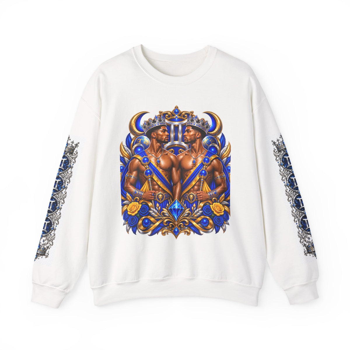 Gemini Zodiac Sweatshirt — Twin Princes Astrological Crewneck