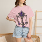 Libra Zodiac Scales T-Shirt — Astrological Balance Graphic Tee