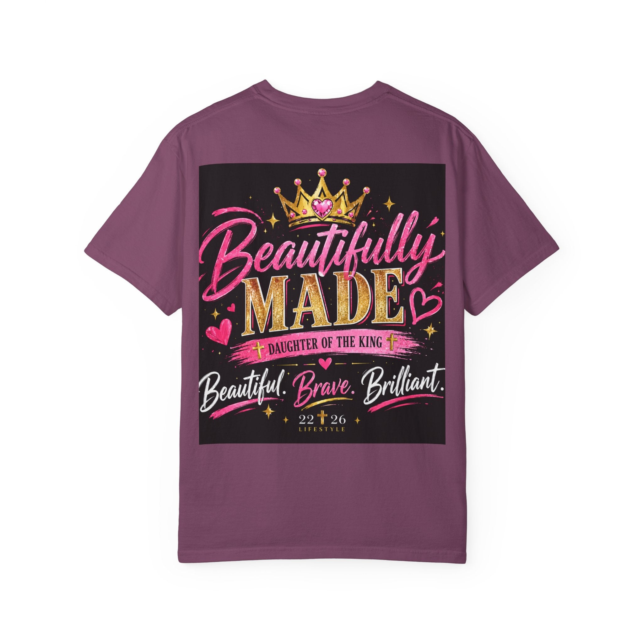Finally Legal 21st Birthday T-Shirt — Personalized "Finally Legal" Front, "Beautifully Made" Back
