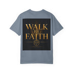Not By Sight / Walk By Faith T‑Shirt — Christian Faith Graphic Tee